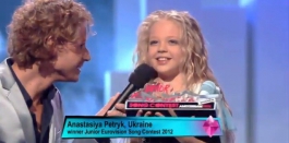 Vaikų Eurovizijos 2012 konkurso nugalėtoja - Anastasiya Petryk