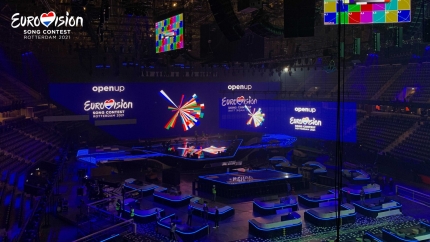 Roterdame baigiama statyti Eurovizijos scena